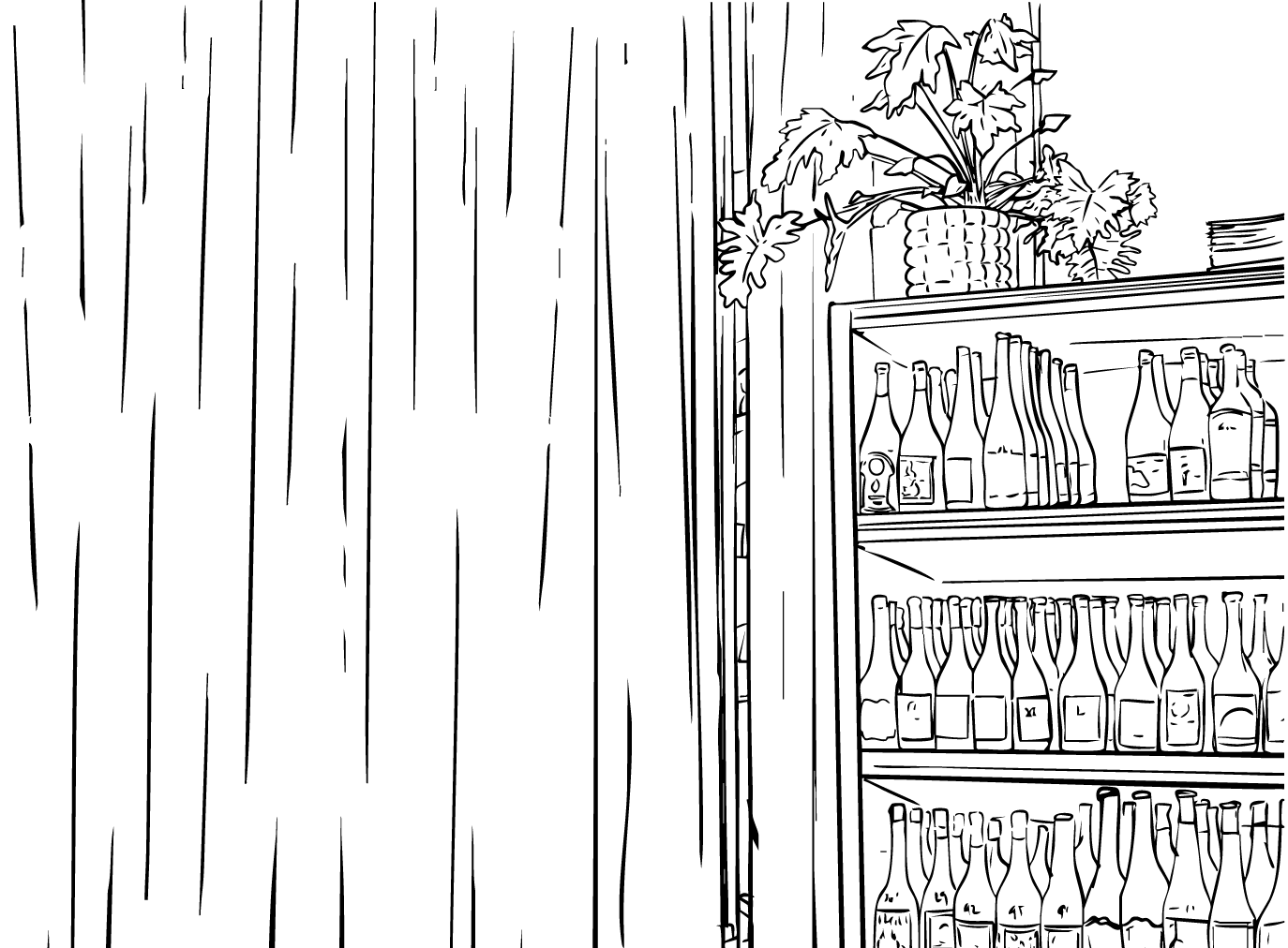 illustration of the delafia retail shop